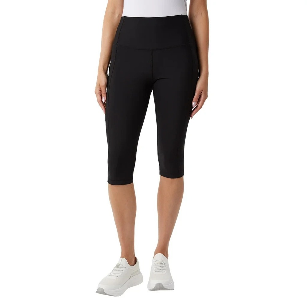 32 Degrees Women's Ribbed Crop Legging, Black, Size: Small, NWOT